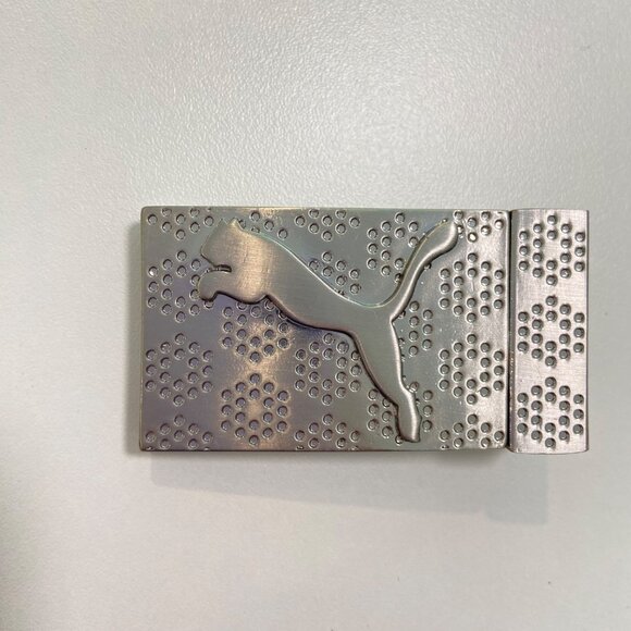 Puma Silver Metal Belt Buckle With Logo Design versatile athletic casual wear - Picture 7 of 12